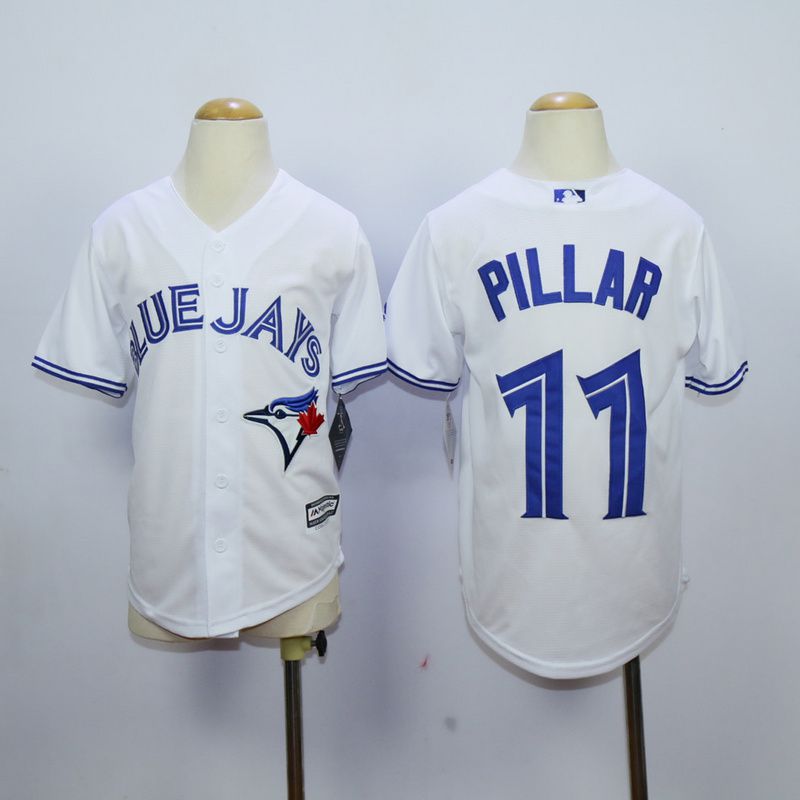 Youth Toronto Blue Jays #11 Pillar White MLB Jerseys->toronto blue jays->MLB Jersey